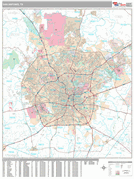 San Antonio Digital Map Premium Style
